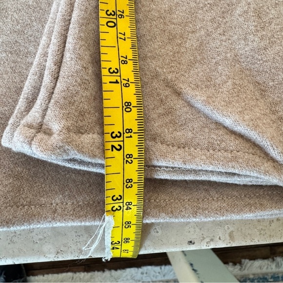 OGL Cashsoft Wool Like Flared Maxi Heather Oatmeal Beige Womens Size M - Picture 12 of 16